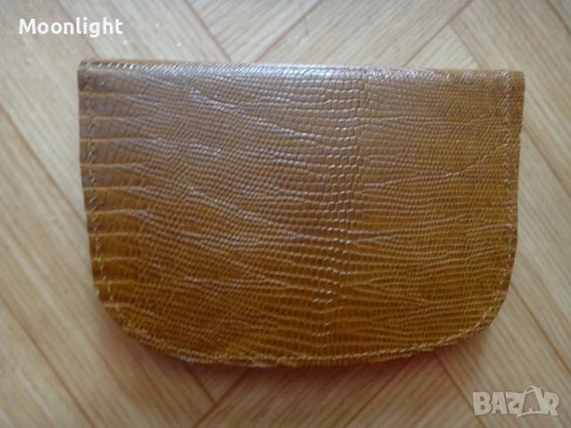 Нов кожен портфейл от едно време, естествена кожа портмоне, соц, ретро, винтидж, старинен, снимка 2 - Портфейли, портмонета - 53134846