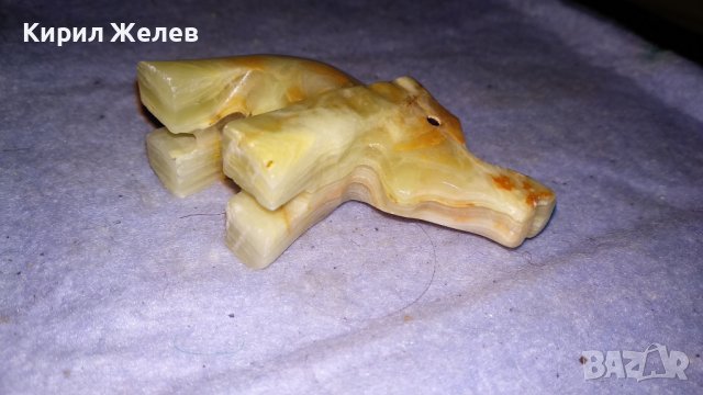 КРАСИВО СЛОНЧЕ от МРАМОРЕН ОНИКС АРТ СТАТУЕТКА ФИГУРКА РЪЧНА МАЙСТОРСКА ИЗРАБОТКА 33996, снимка 4 - Статуетки - 38927490