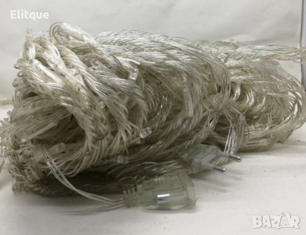 Коледна завеса от лампички , снимка 4 - Лед осветление - 52904364