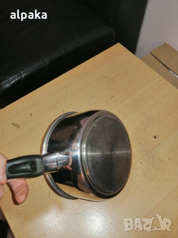 Продавам касерола с дръжка алпака,двойно дъно, 17/8см, снимка 2 - Съдове за готвене - 35272732