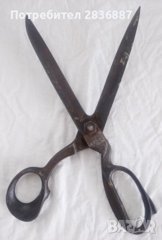 Стари ковани шивашки ножици, снимка 3 - Други инструменти - 37122451