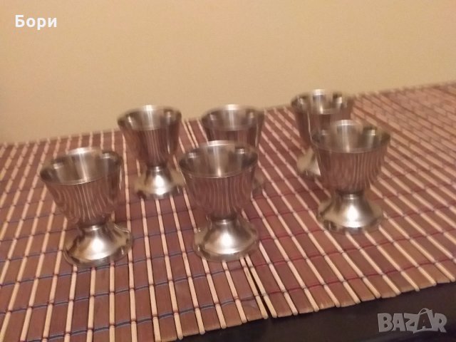 Метални/алпака  поставки за яйца, снимка 2 - Други - 28494781