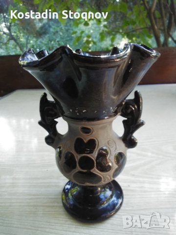 Вази от порцелан, ковано желязо и керамика, снимка 10 - Вази - 37998451