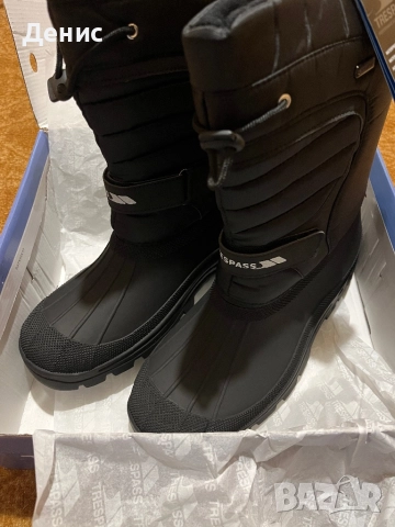 Апрески Trespass Dodo непромокаеми зимни ботуши с поларена подплата, черни, 46 номер