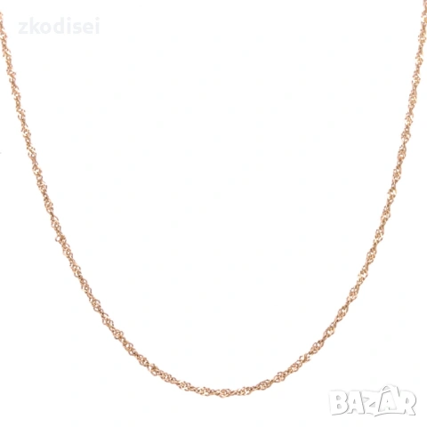 Златен синджир 1,74гр. 39,5см. 14кр. проба:585 модел:36647-6, снимка 2 - Колиета, медальони, синджири - 53197525