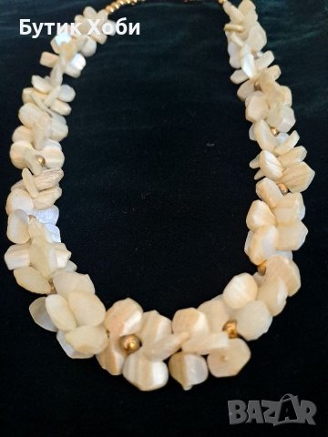 Винтидж колие от естествен седеф 