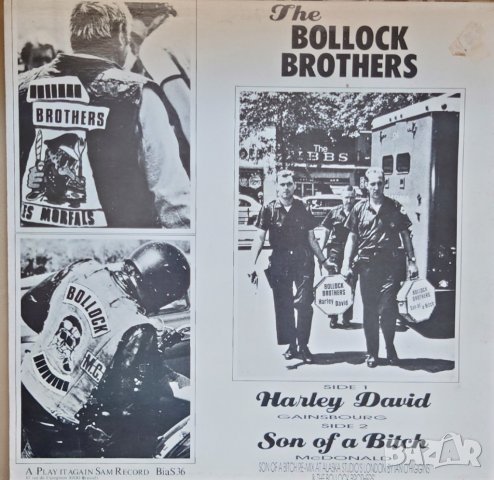 Грамофонни плочи The Bollock Brothers – Harley David / Son Of A Bitch, снимка 2 - Грамофонни плочи - 38731746
