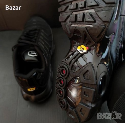 Nike TN Black Нови Мъжки Обувки Маратонки Размер 43 Номер 27.5см Стелка Черни vapormax , снимка 7 - Маратонки - 40699158