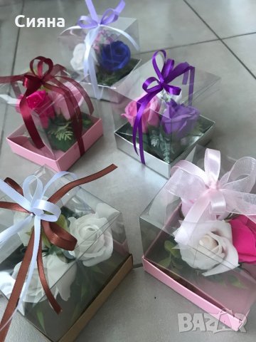 Кутия със сапунени рози-8- ми март, снимка 5 - Подаръци за жени - 35544592