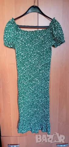 Зелена рокля Shein , снимка 4 - Рокли - 51548442