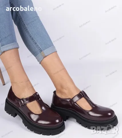 Дамски обувки на платформа от еко кожа Nella, 2цвята , снимка 14 - Дамски ежедневни обувки - 49255946