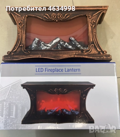 Декоративна LED камина с реалистичен ефект на пламък и жарава, снимка 3 - Декорация за дома - 52235223