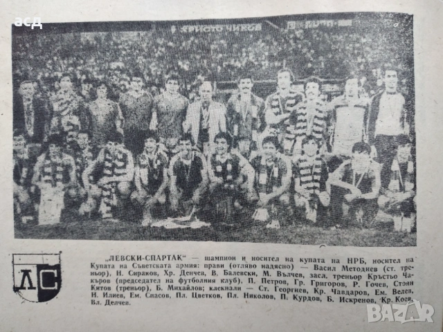 Футболна програма Левски - Днепър 1984 г., снимка 4 - Нумизматика и бонистика - 53437499