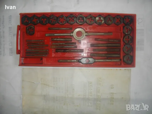 КОМПЛЕКТ 35 БРОЯ РЕЗБОНАРЕЗНИ МЕТЧИЦИ И ПЛАШКИ ЗА ВЪНШНИ/ВЪТРЕШНИ РЕЗБИ ДО М12, снимка 7 - Други инструменти - 48921876