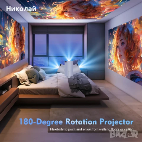 4K Проектор S30 Pro – Android 11, WiFi6, 290ANSI, BT5.0, Домашно Кино, снимка 5 - Плейъри, домашно кино, прожектори - 51417453