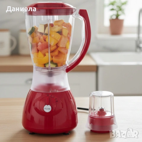 Електрически блендер Homelux HY-Y44 с мелничка – мощен и практичен, снимка 3 - Блендери - 53246208