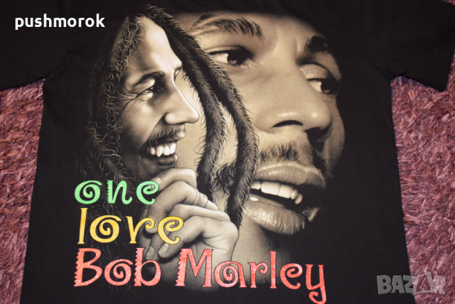 Bob Marley T shirt ONE LOVE Sz M / # 00059 /, снимка 2 - Тениски - 36560723
