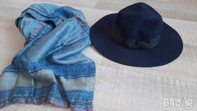 Стилна шапка и шал, снимка 3 - Шапки - 52798477