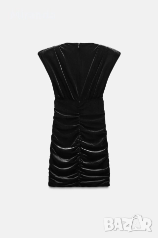 Zara кадифена рокля М, снимка 3 - Рокли - 52397041