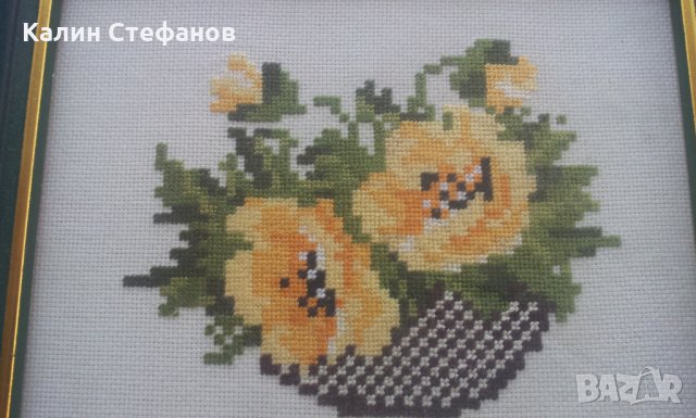 Два малки гоблена в рамки и стъкла, снимка 2 - Гоблени - 26522494