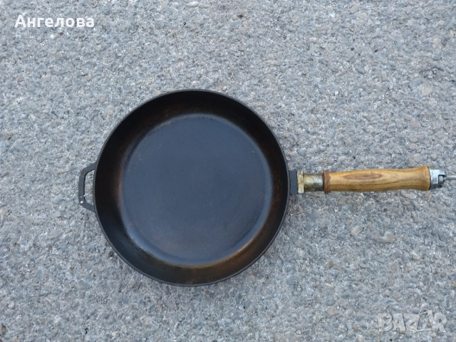 Тиган чугунен, снимка 2 - Съдове за готвене - 51543661