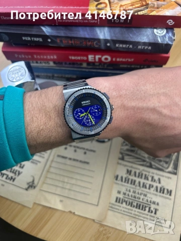 Часоник seiko Giugiaro Design 7T12-0AX(сейко), снимка 9 - Мъжки - 53540095