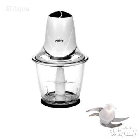 Чопър , 300W/1.5л., 2степени, стъклена купа, бял, снимка 2 - Други - 52852134