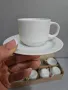 Чаши за кафе с възможност за брандиране! 2 сервиза за 10лв🔥Порцеланови чаши за кафе с чинийка бели, снимка 3