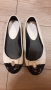  Дамски балерини в бяло и черно, снимка 1 - Дамски ежедневни обувки - 24338382