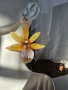 Обеци с естествен цвят на орхидея Камбриа, снимка 3