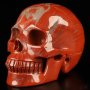 Кристален череп от яспис, снимка 1 - Статуетки - 43920264