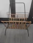 Стара метална поставка за вестници и списания, снимка 1