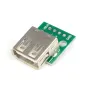 USB към DIP адаптер, USB тип A женска букса, снимка 3