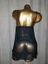1XL  Черна еластична нощница/ топ / с богата златиста бродерия , снимка 4