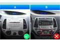 Мултимедия, за Hyundai I20, 2008, Двоен дин, Навигация, дисплей, плеър, екран, Android, Андроид, i20, снимка 5