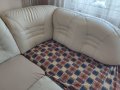 Кожен диван с опция за сън и ракла , снимка 5