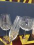 Комплект от 6 чаши кристалин BOHEMIA с платинен кант, снимка 1 - Сервизи - 43049454