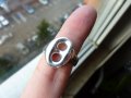 сребърен пръстен с кръгчета, снимка 1 - Пръстени - 43398253