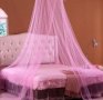 Балдахин, нова стока тюл с обръч и кукичка против комари, мухи, буболечки и др, за двойно легло, снимка 6
