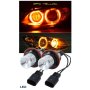 LED крушки ангелски очи за BMW, 12V-24V, с Canbus без грешки, жълти