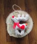 Коледна декорация / Коледни играчки за елха от филц ръчна изработка елен, снимка 3