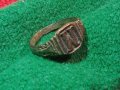 Старинен пръстен сачан ръчна изработка с БУКВА М - 67081, снимка 8