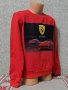 Нова детска ватирана блуза с дълъг ръкав и дигитален печат Ferrari, снимка 3