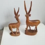 Стари дървени фигури на елени, снимка 5
