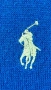 POLO RALPH LAUREN син памучен пуловер с V - образно деколте, снимка 3
