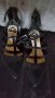Дамски маркови сандали остървръх велур черни 37, снимка 3