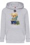 Детски Суитчър/Суитшърт Cute bear Just Stay curious,,Игра,Подарък,Изненада,Забавление,Рож, снимка 2