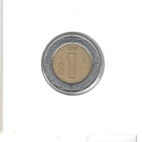 Mexico-1 Peso-2001 Mo-KM# 603, снимка 3 - Нумизматика и бонистика - 43837768