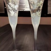 Ритуални чаши за шампанско , снимка 3 - Чаши - 43051695