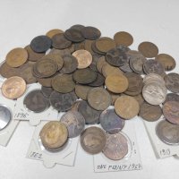 Голям лот монети от едно пени, снимка 3 - Нумизматика и бонистика - 43356459
